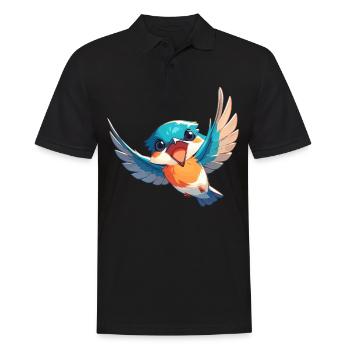 Kingfishers Kingfisher - Men's Polo Shirt - black - Front - Kai (181cm)
