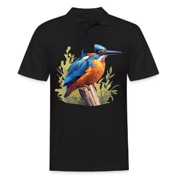 Kingfishers Kingfisher - Men's Polo Shirt - black - Front - Kai (181cm)