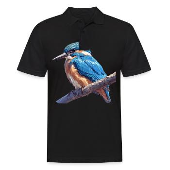 Kingfishers Kingfisher - Men's Polo Shirt - black - Front - Kai (181cm)