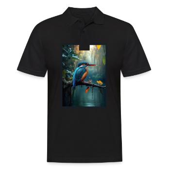Kingfishers Kingfisher - Men's Polo Shirt - black - Front - Kai (181cm)