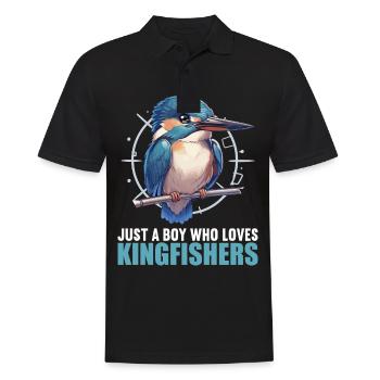 Kingfishers Kingfisher - Men's Polo Shirt - black - Front - Kai (181cm)
