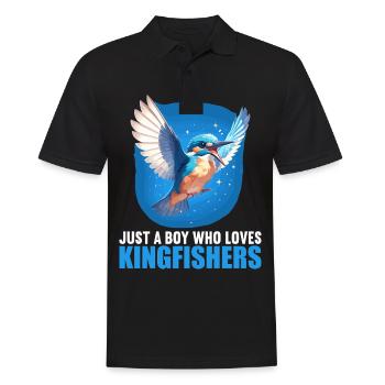 Kingfishers Kingfisher - Men's Polo Shirt - black - Front - Kai (181cm)