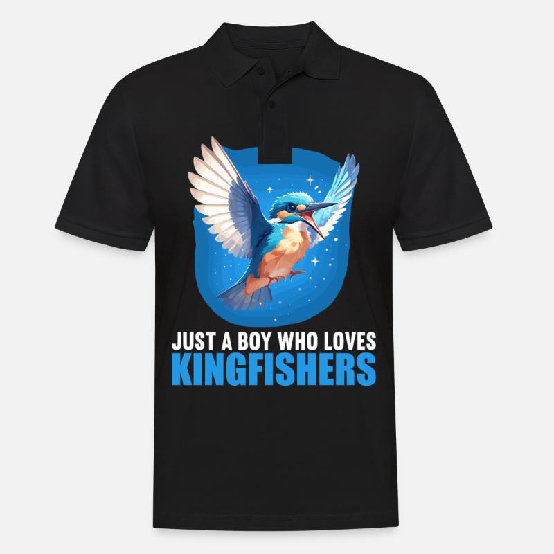 Eisvögel Eisvogel - Männer Poloshirt - Schwarz