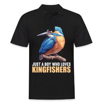 Kingfishers Kingfisher - Men's Polo Shirt - black - Front - Kai (181cm)