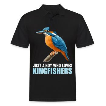 Kingfishers Kingfisher - Men's Polo Shirt - black - Front - Kai (181cm)