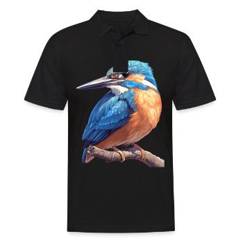 Kingfishers Kingfisher - Men's Polo Shirt - black - Front - Kai (181cm)