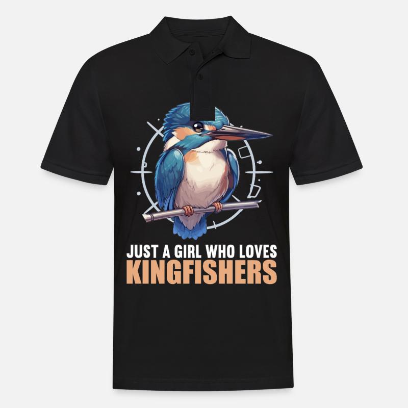 Eisvögel Eisvogel - Männer Poloshirt - Schwarz