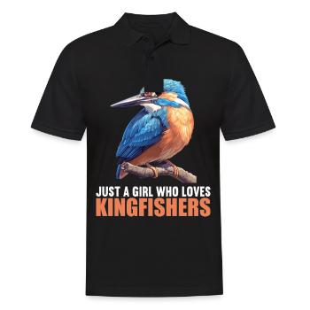 Eisvögel Eisvogel - Männer Poloshirt - Schwarz - Vorne - Kai (181cm)