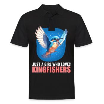 Kingfishers Kingfisher - Men's Polo Shirt - black - Front - Kai (181cm)