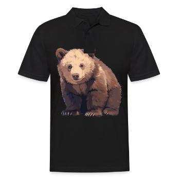 Ours Kodiak Ours Kodiak - Polo Homme - noir - Devant - Kai (181cm)