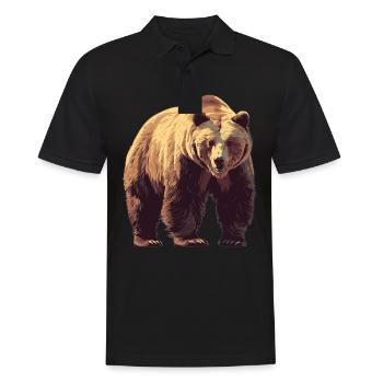 Ours Kodiak Ours Kodiak - Polo Homme - noir - Devant - Kai (181cm)