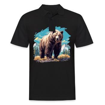 Ours Kodiak Ours Kodiak - Polo Homme - noir - Devant - Kai (181cm)