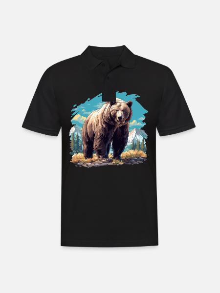 Kodiak Bear Kodiak Bear - Men's Polo Shirt - black