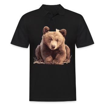 Ours Kodiak Ours Kodiak - Polo Homme - noir - Devant - Kai (181cm)