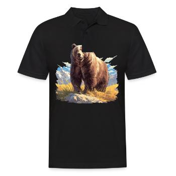 Ours Kodiak Ours Kodiak - Polo Homme - noir - Devant - Kai (181cm)
