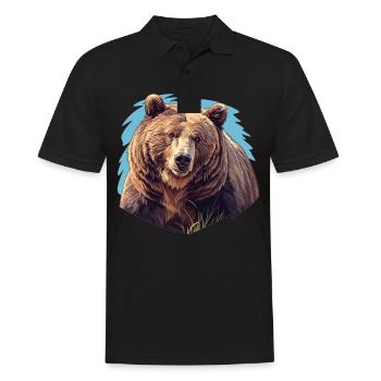 Ours Kodiak Ours Kodiak - Polo Homme - noir - Devant - Kai (181cm)