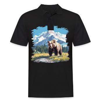 Ours Kodiak Ours Kodiak - Polo Homme - noir - Devant - Kai (181cm)