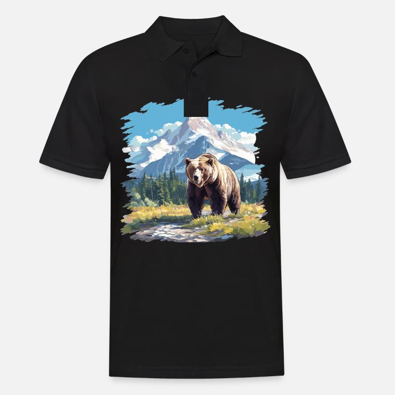 Kodiak Bear Kodiak Bear - Men's Polo Shirt - black