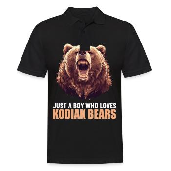Ours Kodiak Ours Kodiak - Polo Homme - noir - Devant - Kai (181cm)