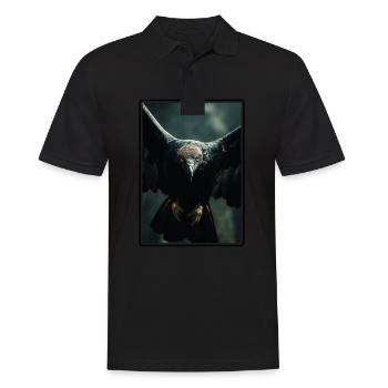 Vulture Geier - Männer Poloshirt - Schwarz - Vorne - Kai (181cm)