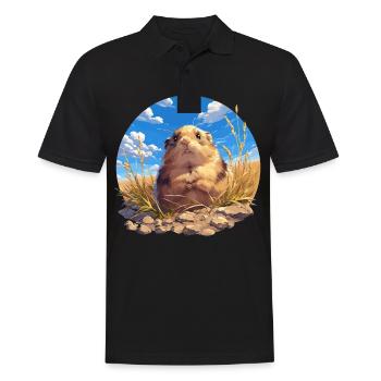Lemmings Lemming - Men's Polo Shirt - black - Front - Kai (181cm)