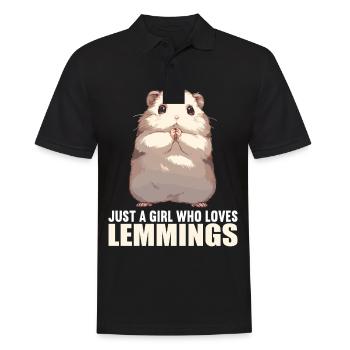 Lemmings Lemming - Men's Polo Shirt - black - Front - Kai (181cm)