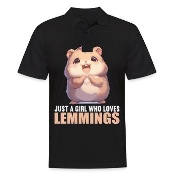 Lemmings Lemming - Men's Polo Shirt - black - Front - Kai (181cm)