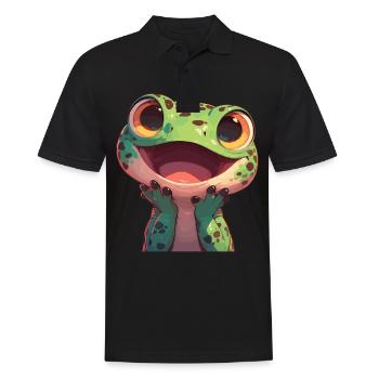 Lizards Lizard - Men's Polo Shirt - black - Front - Kai (181cm)