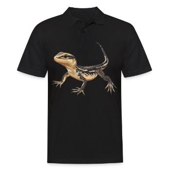 Lizards Lizard - Men's Polo Shirt - black - Front - Kai (181cm)