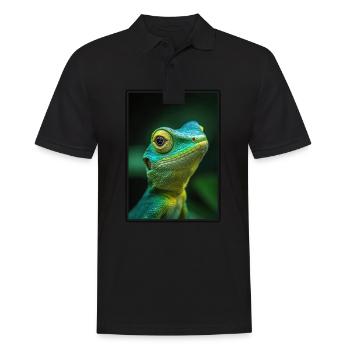 Lizards Lizard - Men's Polo Shirt - black - Front - Kai (181cm)