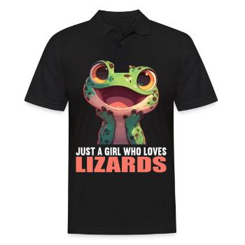 Lizards Lizard - Men's Polo Shirt - black - Front - Kai (181cm)