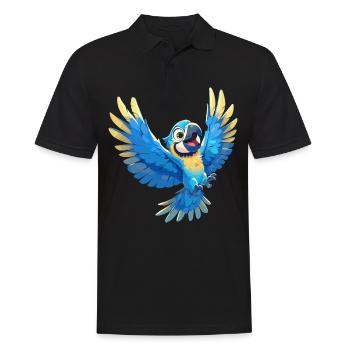 Aras Ara - Männer Poloshirt - Schwarz - Vorne - Kai (181cm)