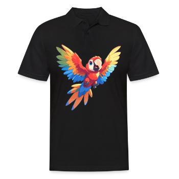 Macaw's Era - Men's Polo Shirt - black - Front - Kai (181cm)