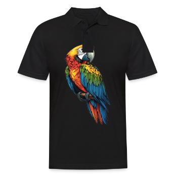 Aras Ara - Männer Poloshirt - Schwarz - Vorne - Kai (181cm)