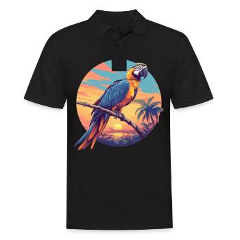 Macaw's Era - Men's Polo Shirt - black - Front - Kai (181cm)