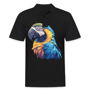 Macaw's Era - Men's Polo Shirt - black - Front - Kai (181cm)