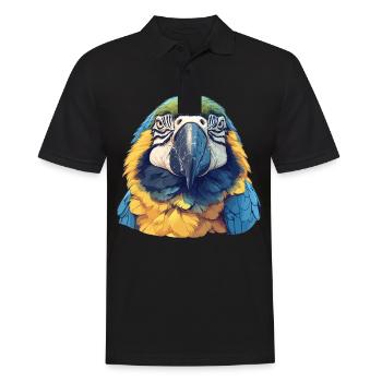Aras Ara - Männer Poloshirt - Schwarz - Vorne - Kai (181cm)