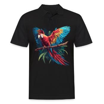 Macaw's Era - Men's Polo Shirt - black - Front - Kai (181cm)