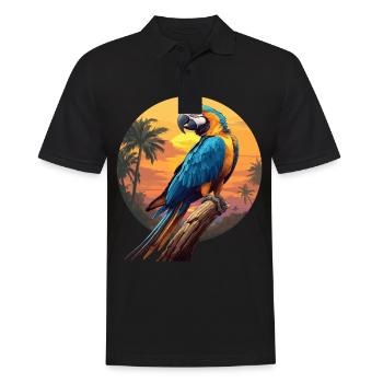 Macaw's Era - Men's Polo Shirt - black - Front - Kai (181cm)