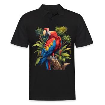 Macaw's Era - Men's Polo Shirt - black - Front - Kai (181cm)