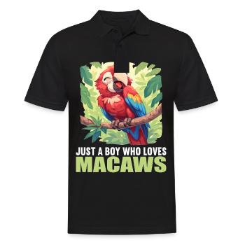 Macaw's Era - Men's Polo Shirt - black - Front - Kai (181cm)