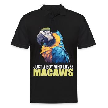 Macaw's Era - Men's Polo Shirt - black - Front - Kai (181cm)