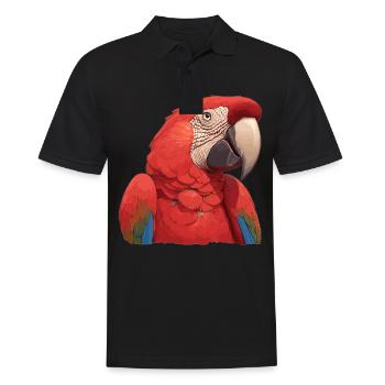 Aras Ara - Männer Poloshirt - Schwarz - Vorne - Kai (181cm)