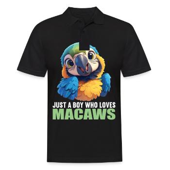 Macaw's Era - Men's Polo Shirt - black - Front - Kai (181cm)
