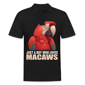 Macaw's Era - Men's Polo Shirt - black - Front - Kai (181cm)