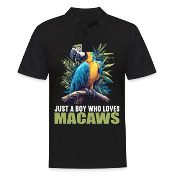 Macaw's Era - Men's Polo Shirt - black - Front - Kai (181cm)