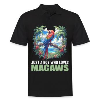 Macaw's Era - Men's Polo Shirt - black - Front - Kai (181cm)
