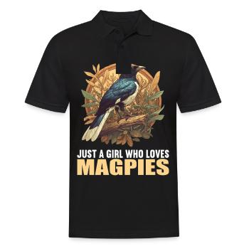 Magpies Magpie - Men's Polo Shirt - black - Front - Kai (181cm)