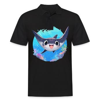 Manta Rays Manta Rays - Men's Polo Shirt - black - Front - Kai (181cm)