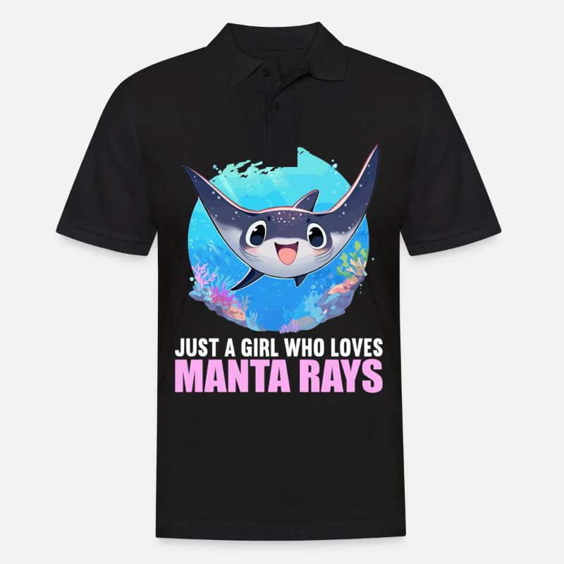 Mantas Manta Rochen - Männer Poloshirt - Schwarz